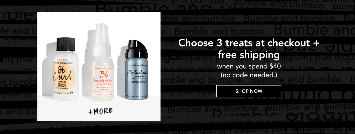 BUMBLE AND BUMBLE CANADA Spend 40 & Choose 3 Free Deluxe Samples