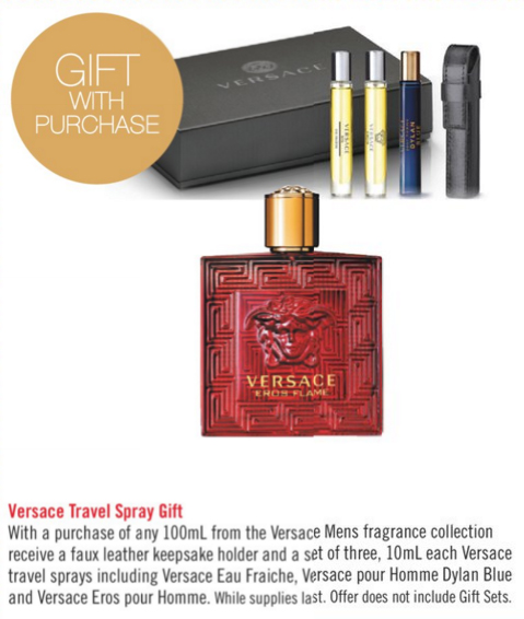 versace free gift with purchase