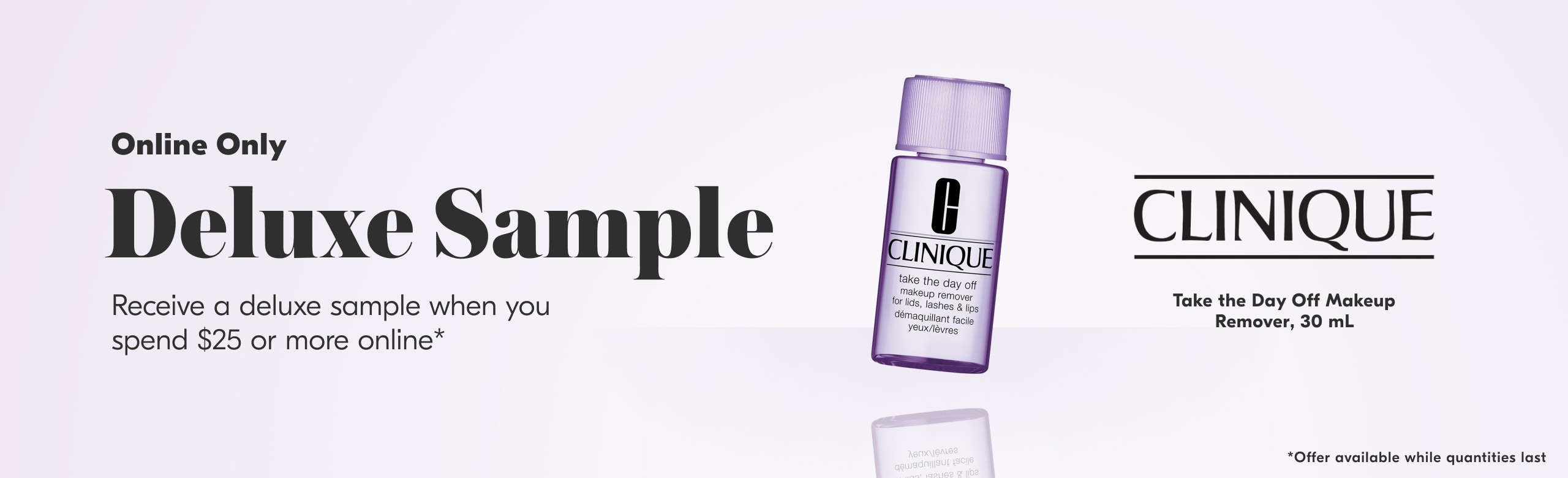 BEAUTY BY SHOPPERS DRUG MART CANADA Free Clinique Take The Day Off