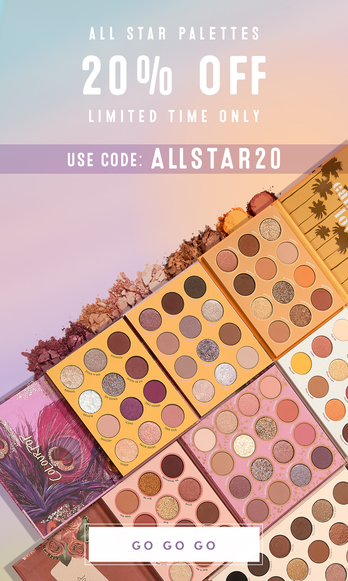 COLOURPOP COSMETICS CANADA 20 Off All Star Palettes 2020 Canadian