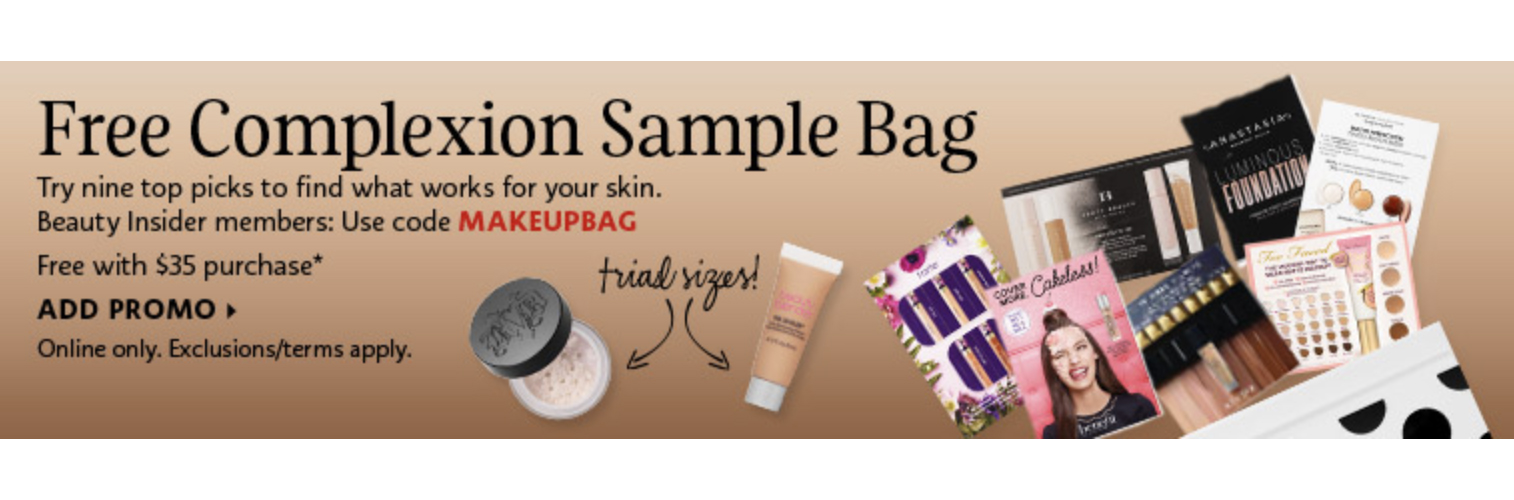 SEPHORA CANADA PROMO CODE Free August 2020 Foundation / Complexion