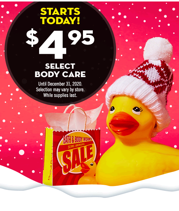 BATH & BODY WORKS CANADA 2020 SemiAnnual Sale Starts Today; Up to 75
