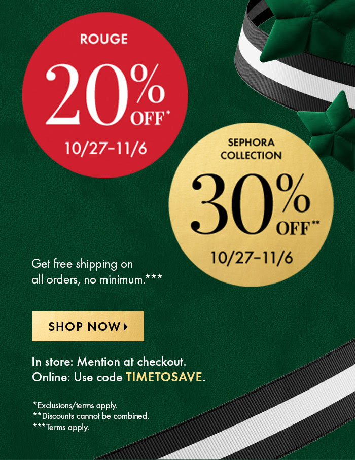 SEPHORA CANADA Rouge First Access Fall / Holiday 2023 Savings Event